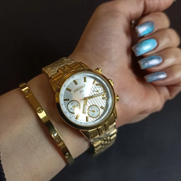 ساعت مچی زنانه اورجینال برند سیکو پلاس کد167 - تصویر 4