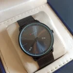 ساعت مچی مردانه برند کورن بند حصیری کد391 - تصویر 3