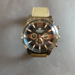 ساعت مچی مردانه کاسیو ادی فایس بند چرم کد427 - تصویر 3