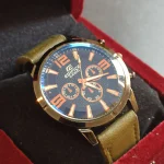 ساعت مچی مردانه کاسیو ادی فایس بند چرم کد427