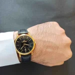 ساعت مچی مردانه الگانس بند چرم ارزان کد ۴۷۴ - تصویر 3