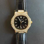 ساعت مچی مردانه پتک فیلیپ قاب نگین کد ۴۴۳