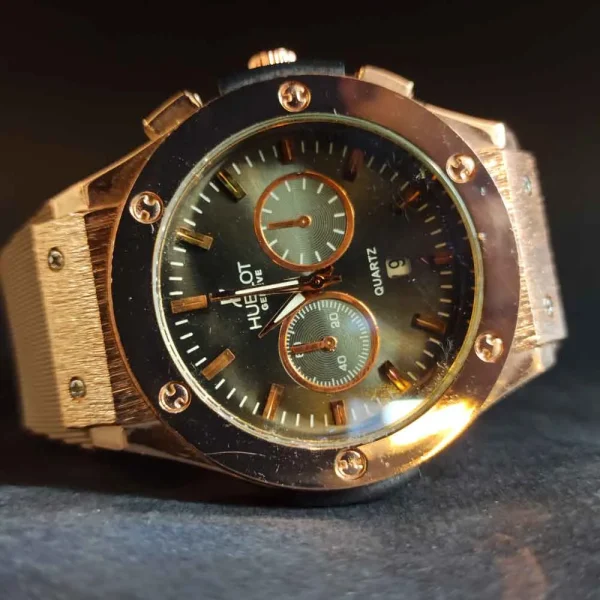 ساعت مچی مردانه هابلوت بند چرم قفل کلیپسی کد ۵۱۲ - تصویر 12