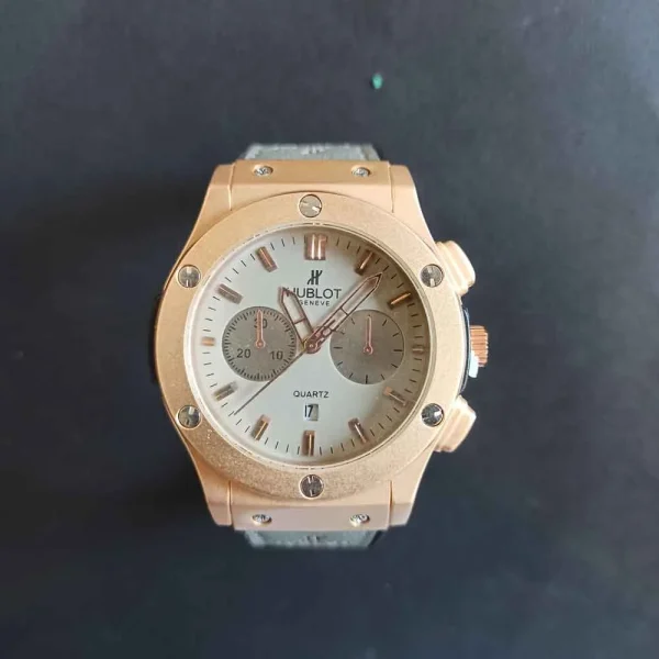 ساعت مچی مردانه هابلوت بند چرم قفل کلیپسی کد ۵۱۲ - تصویر 9