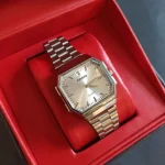 ساعت مچی مردانه کاسیو چند ضلعی استیل کد ۵۴۳ - تصویر 2