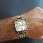 ساعت مچی مردانه کاسیو چند ضلعی استیل کد ۵۴۳ - تصویر 6