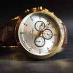 ساعت مچی مردانه چرم برند الگانس کد 1276 - تصویر 3