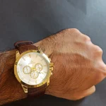 ساعت مچی مردانه چرم برند الگانس کد 1276 - تصویر 4