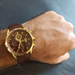 ساعت مچی مردانه بند چرم برند الگانس کد 1275 - تصویر 4