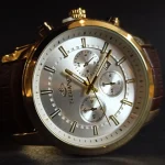 ساعت مچی مردانه بند چرم برند الگانس کد 1290 - تصویر 4