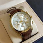 ساعت مچی مردانه بند چرم برند الگانس کد 1290