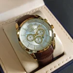 ساعت مچی مردانه برند الگانس بند چرم ELEGANCE کد1245