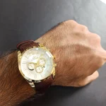 ساعت مچی مردانه برند الگانس بند چرم ELEGANCE کد1245 - تصویر 4