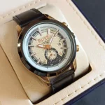 ساعت مچی مردانه بند چرمی برند باس BOSS کد 458