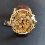 ساعت مچی مردانه برند الگانس بند چرم کد1274 - تصویر 2