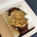 ساعت مچی مردانه برند الگانس بند چرم کد1274