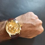 ساعت مچی مردانه برند الگانس بند چرم کد1274 - تصویر 4