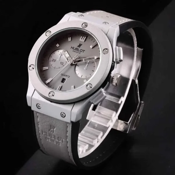 ساعت مچی مردانه هابلوت بند چرم قفل کلیپسی کد ۵۱۲ - تصویر 13