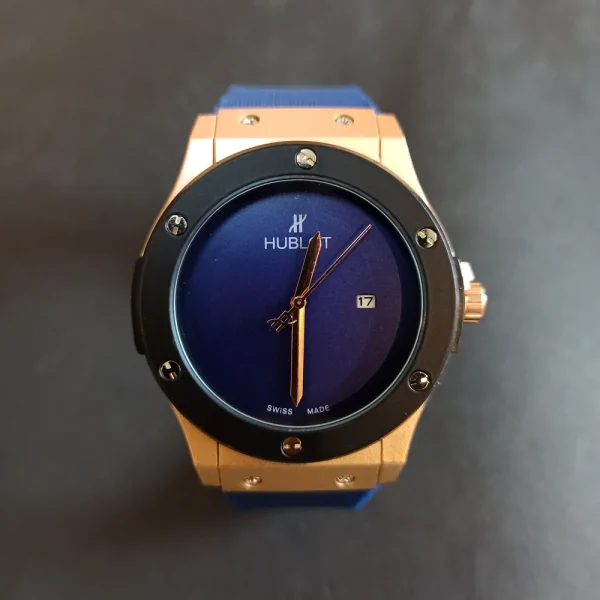 ساعت مچی مردانه چرم بند هابلوت کد 1447 - تصویر 2