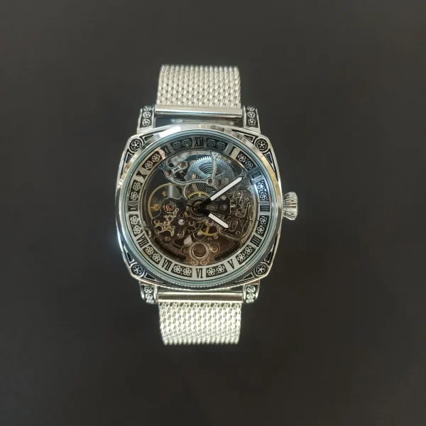 ساعت مچي مردانه برند میراژ اتومات کد 911 - تصویر 2