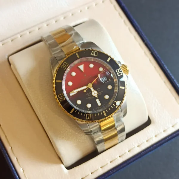 ساعت مچی مردانه اورجینال برند رولکس قاب چرخشی کد 957 - تصویر 4