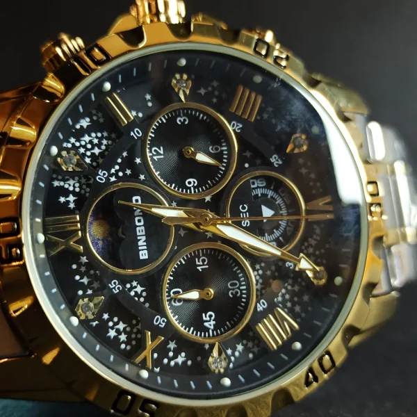 ساعت مچي مردانه برند بین باند ۳ موتورکرنوگراف کد 1725 - تصویر 8