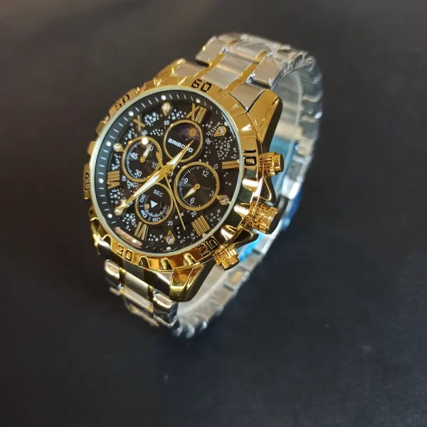 ساعت مچي مردانه برند بین باند ۳ موتورکرنوگراف کد 1725 - تصویر 9