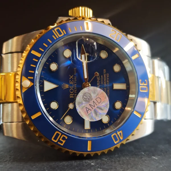 ساعت مچی مردانه اورجینال برند رولکس قاب چرخشی کد 957 - تصویر 9