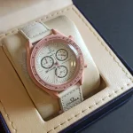 ساعت مچی زنانه برند امگا ۳ موتور کد 1078 - تصویر 3