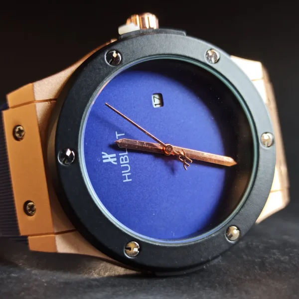 ساعت مچی مردانه چرم بند هابلوت کد 1447 - تصویر 3