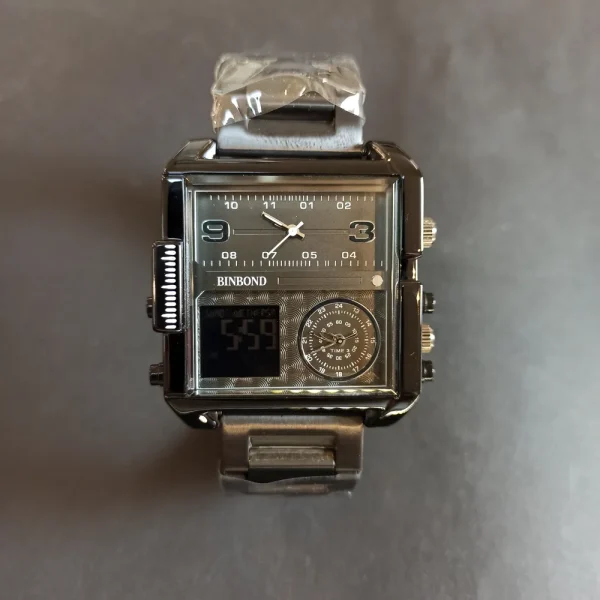 ساعت مچی مردانه برند بین باند 2 زمانه کد 1640 - تصویر 3