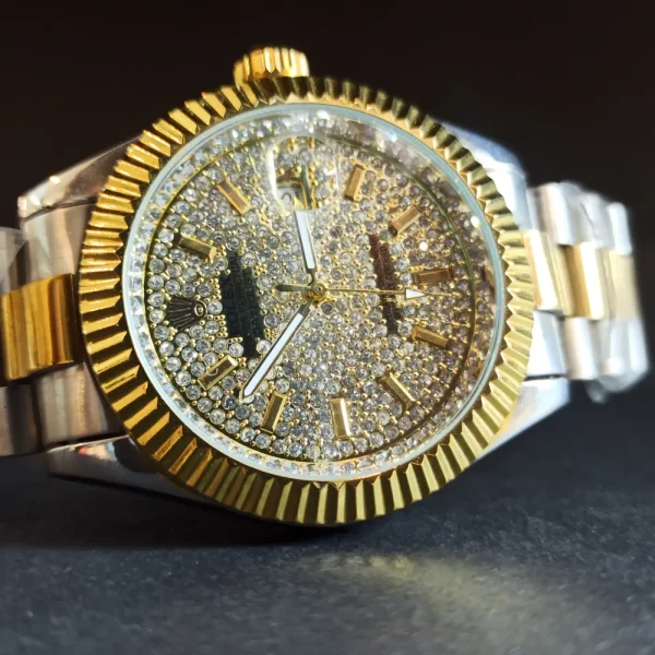 ساعت مچی مردانه برند رولکس نگینی کد 987 - تصویر 3