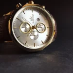 ساعت مچی مردانه بند چرم برند الگانس کد 1189 - تصویر 2