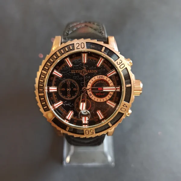 ساعت مچی مردانه چرمی 3موتور فعال برند ناردین کد 420 - تصویر 3