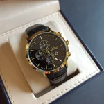 ساعت مچی مردانه بند چرم برند الگانس کد 1197 - تصویر 3