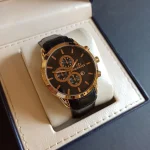 ساعت مچی مردانه بند چرم برند الگانس کد 1211 - تصویر 3