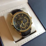 ساعت مچی مردانه بند چرم برند الگانس کد 1215 - تصویر 3