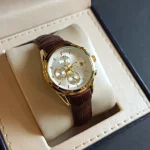 ساعت مچی زنانه بند چرم برند الگانس کد 1220 - تصویر 3