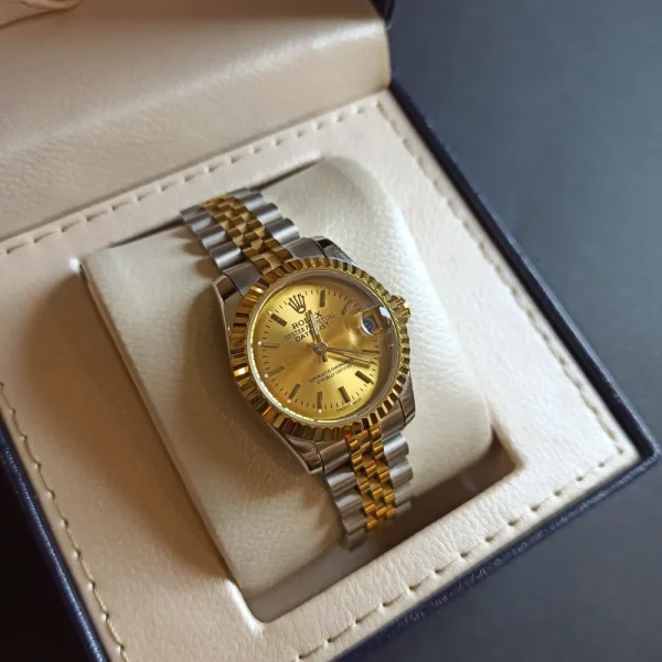 ساعت مچی اورجینال زنانه برند رولکس کد 990 - تصویر 3