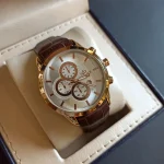 ساعت مچی مردانه بند چرم برند الگانس کد 1181 - تصویر 3