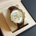 ساعت مچی مردانه بند چرم برند الگانس کد 1183 - تصویر 2