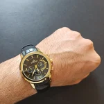 ساعت مچی مردانه بند چرم برند الگانس کد 1215 - تصویر 4