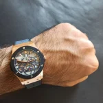 ساعت مچی مردانه چرم برند هابلوت کهکشانی کد 1452 - تصویر 5