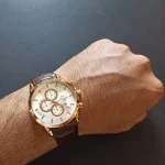 ساعت مچی مردانه بند چرم برند الگانس کد 1181 - تصویر 4