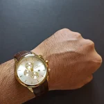 ساعت مچی مردانه بند چرم برند الگانس کد 1189 - تصویر 4