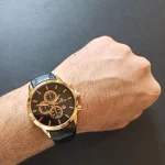 ساعت مچی مردانه بند چرم برند الگانس کد 1211 - تصویر 4