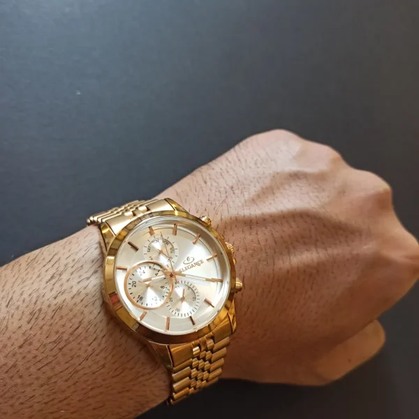 ساعت مچي مردانه اورجینال برند الگانس ۳موتور کد 1059 - تصویر 5