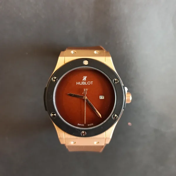 ساعت مچی مردانه چرم بند هابلوت کد 1447 - تصویر 8