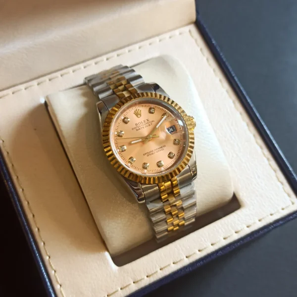 ساعت مچی مردانه اورجینال برند رولکس تاج دار کد 984 - تصویر 3