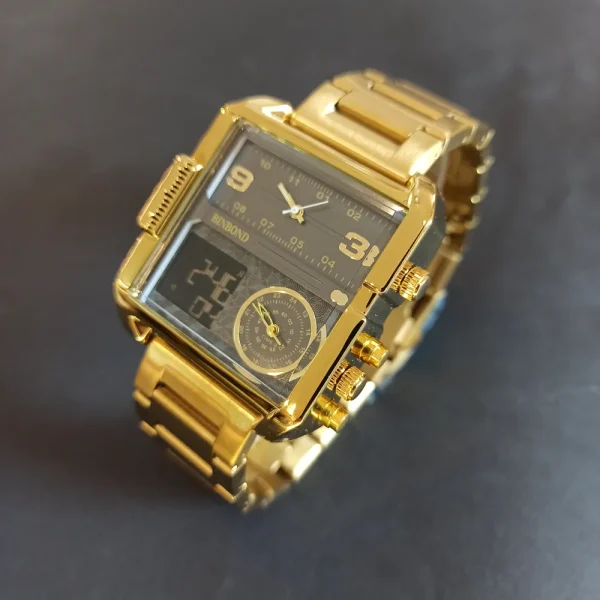 ساعت مچی مردانه برند بین باند 2 زمانه کد 1640 - تصویر 9